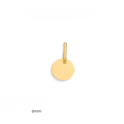 Fine Mini Disc Initial Pendant Collection