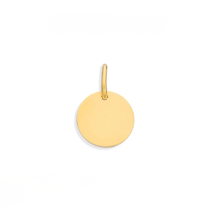 Fine Mini Disc Initial Pendant Collection