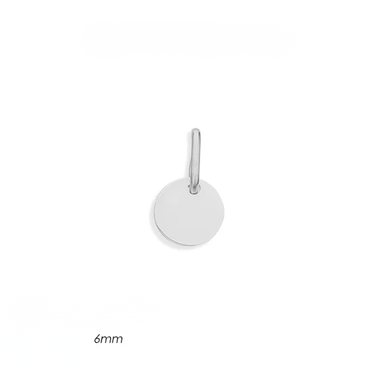 Fine Mini Disc Initial Pendant Collection