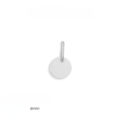 Fine Mini Disc Initial Pendant Collection