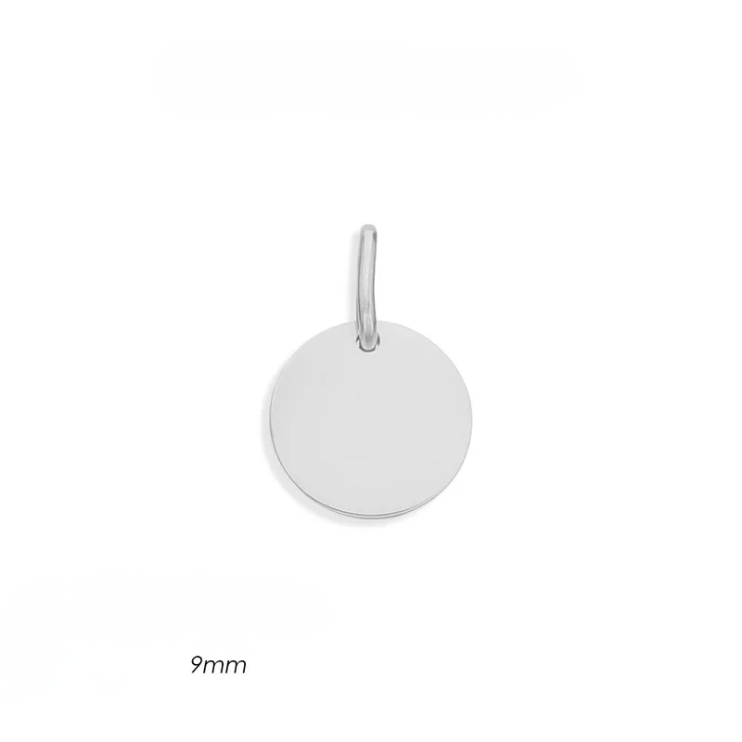 Fine Mini Disc Initial Pendant Collection