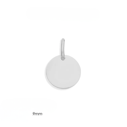 Fine Mini Disc Initial Pendant Collection