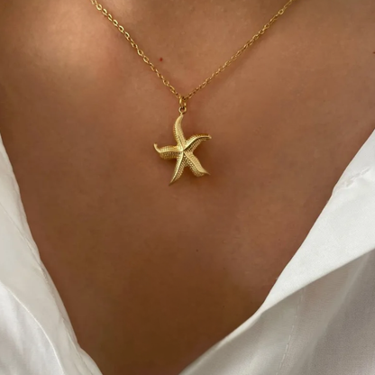 Golden Tides Starfish Necklace