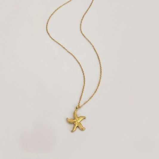 Golden Tides Starfish Necklace