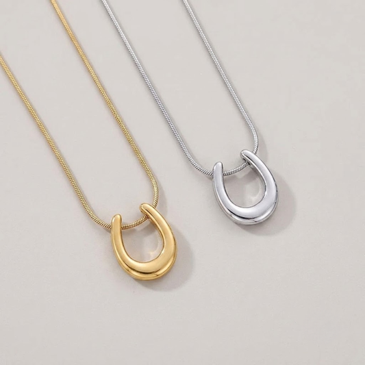 Horseshoe Inspired Curve Necklace
