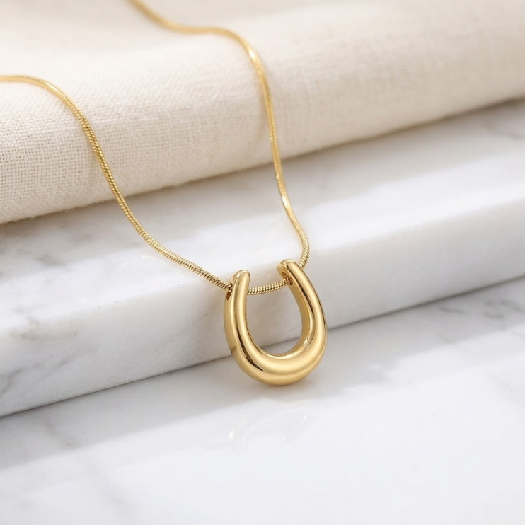 Horseshoe Inspired Curve Necklace