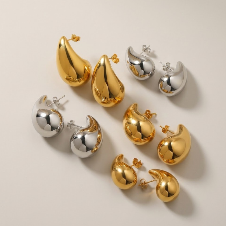 Liquid Aura Droplet Earrings