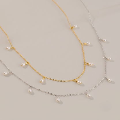 Luminous Pearl Drop Necklace