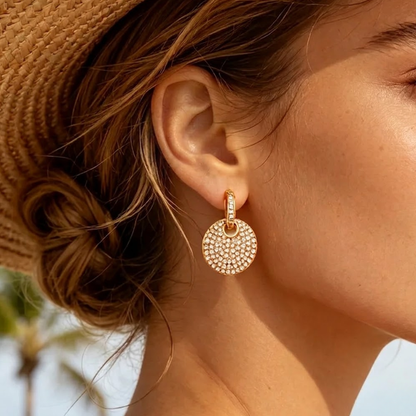Oria Radiant Disc Hoops