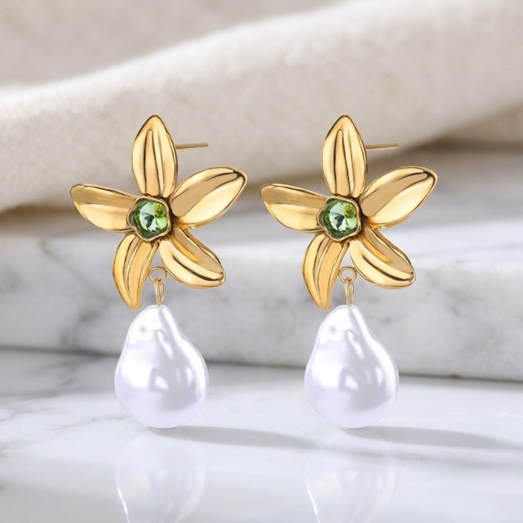 Pearl Bloom Earrings