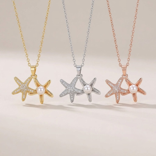 Pearl of the Tides Starfish Necklace