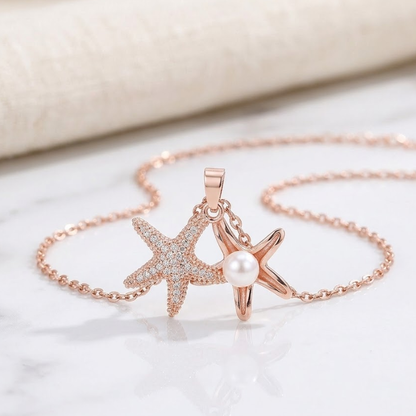 Pearl of the Tides Starfish Necklace