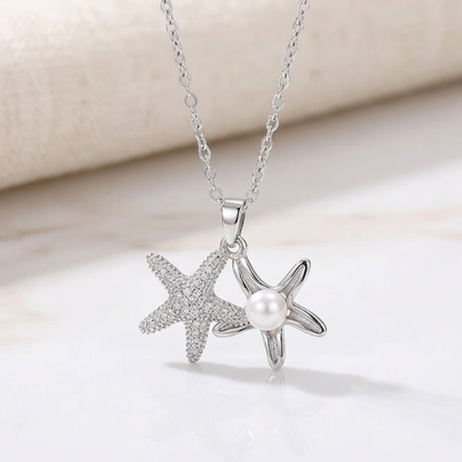 Pearl of the Tides Starfish Necklace