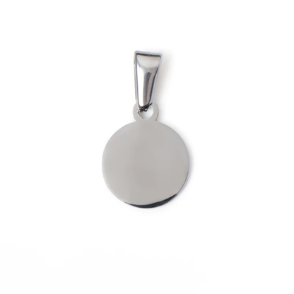 Bold Mini Disc Initial Pendant Collection