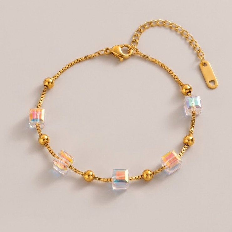 Prismelle Crystal Bead Bracelet