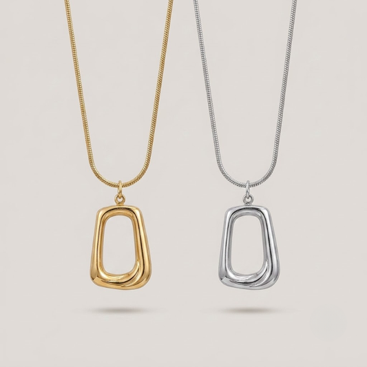 Refined Geometry Necklace