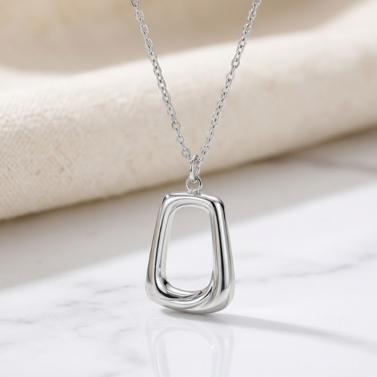 Refined Geometry Necklace