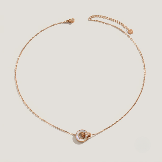 Roma Double Ring Necklace