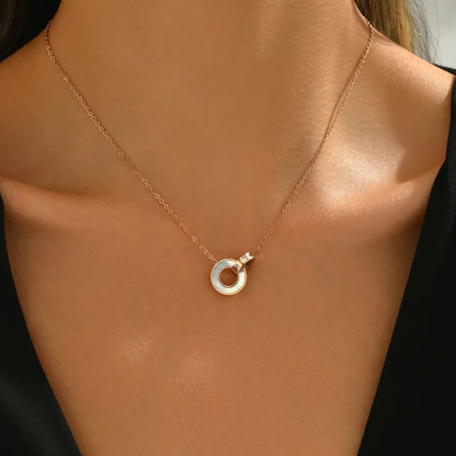 Roma Double Ring Necklace