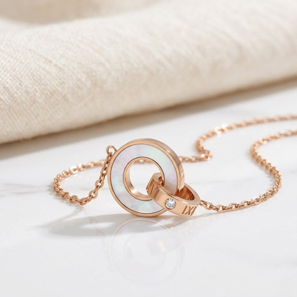 Roma Double Ring Necklace