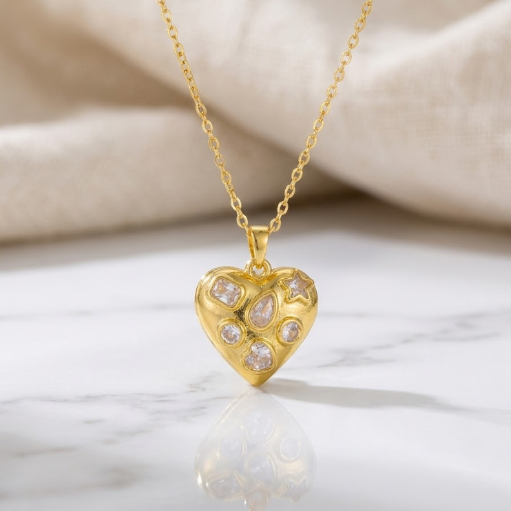 Secret Treasure Heart Locket Necklace