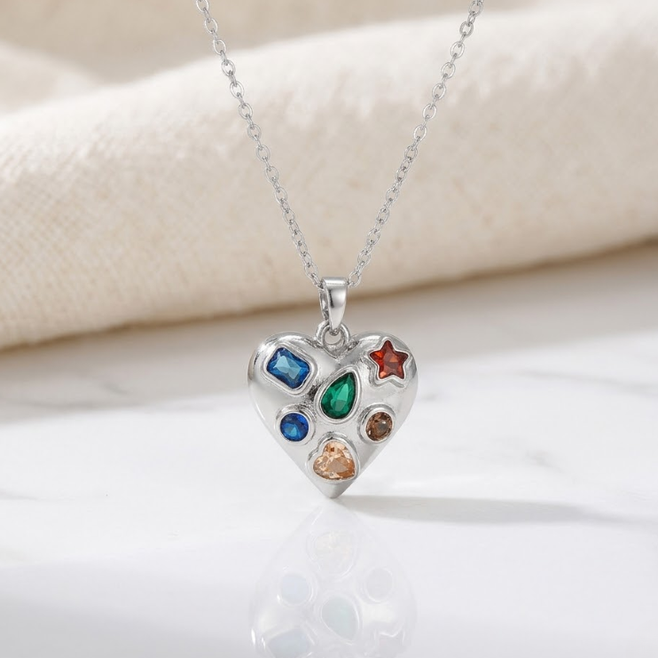 Secret Treasure Heart Locket Necklace