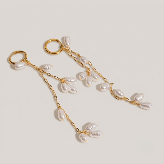 Selene Pearl Cascade Earrings