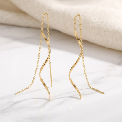 Serenelle Twist Drop Earrings