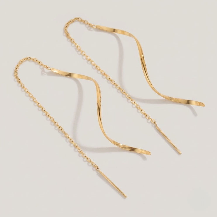 Serenelle Twist Drop Earrings