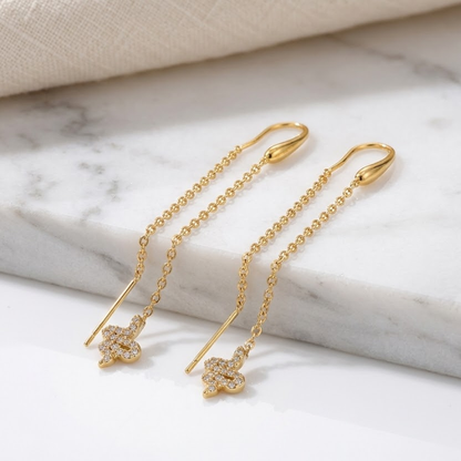 Serpentine Threader Earrings