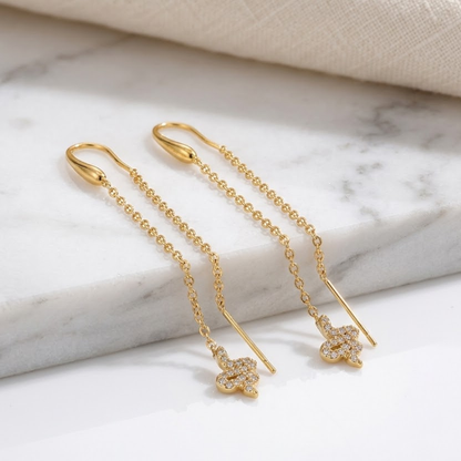 Serpentine Threader Earrings