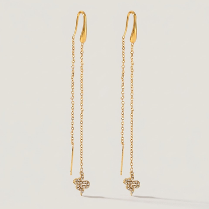 Serpentine Threader Earrings