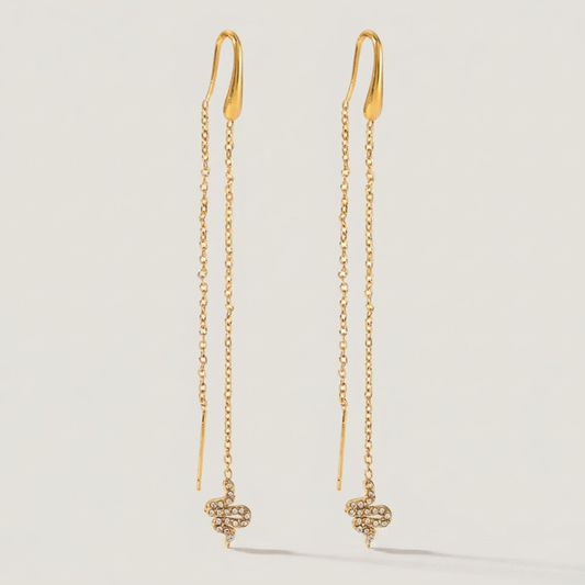 Serpentine Threader Earrings