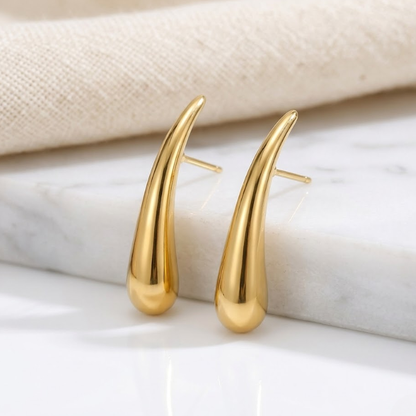 Solenne Sculpted Drop Earrings