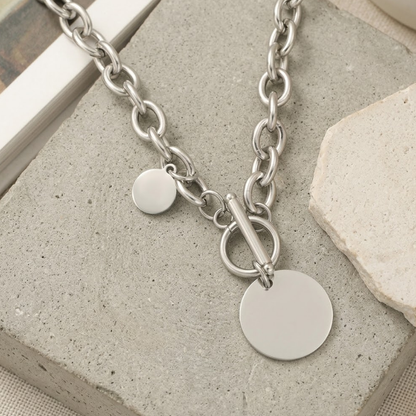 Solis Toggle Medallion Necklace