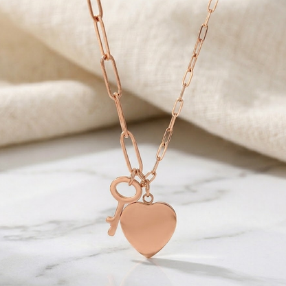 Sovereign Key to My Heart Necklace