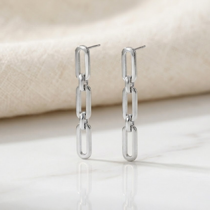 Valence Link Drop Earrings