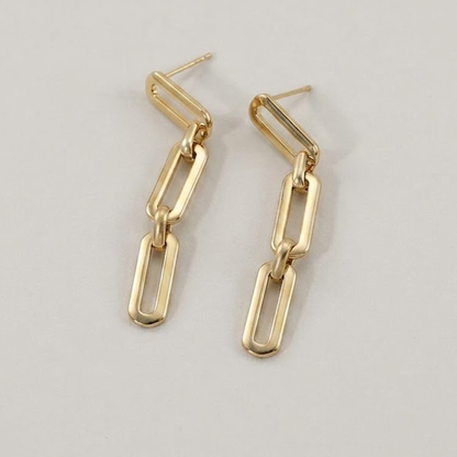 Valence Link Drop Earrings