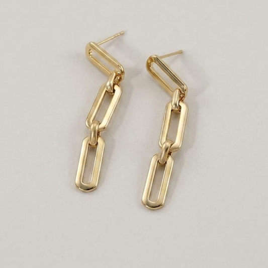 Valence Link Drop Earrings