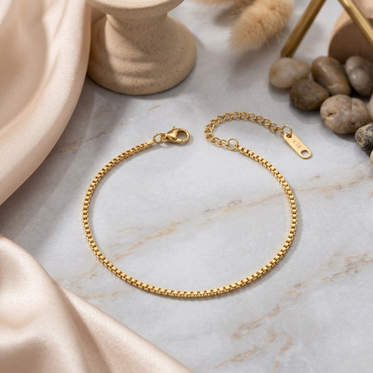 Valencia Box Chain Bracelet