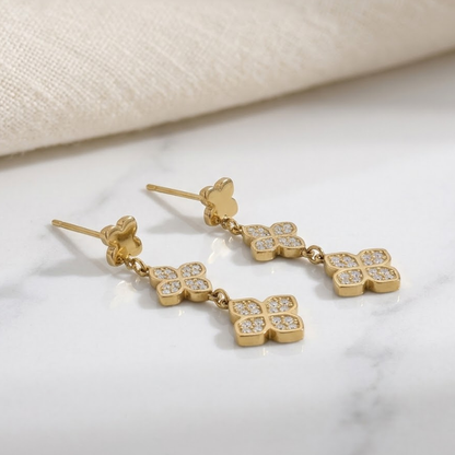 Valerisse Clover Drop Earrings