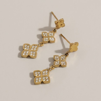 Valerisse Clover Drop Earrings