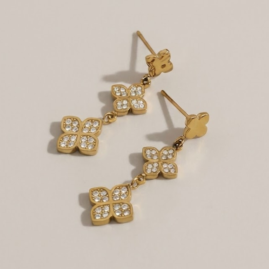 Valerisse Clover Drop Earrings