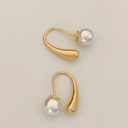 Velora Pearl Arc Earrings