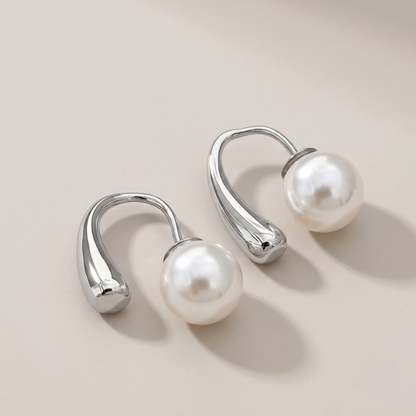 Velora Pearl Arc Earrings